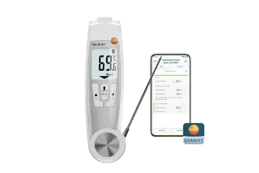 [0560 1045 60] Testo 104-IR BT - Infrarood- steekthermometer met app-koppeling