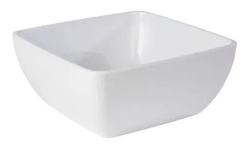 [84425] Melamine schaal/kom wit 32x32xH14cm - 8 Lt