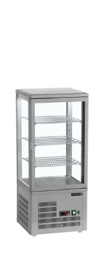 [UPD80-GREY] Koelvitrine tafelmodel grijs - recht model B428xD386xH1000mm 