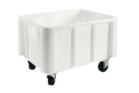 [HNC-8420-010] Mobiele grootvolume opslagbak - versterkte geribde bodem 800x600x550mm - 140 Lt