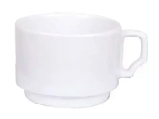 [602598] Gural Venus stapelbare tas wit Ø 77 x H 55 mm - 170 ml