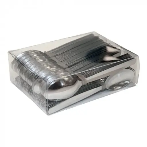 [959911] Goedkope theelepels in kunststof box - 120 st