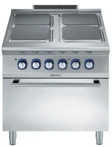 [391041] Electrolux 900XP Fornuis, 4 elektrische vierkante kookplaten x 4 kW, elektrische oven