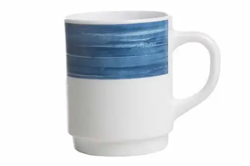 [H3622-6] Brush jeans blauw Beker 25cl      