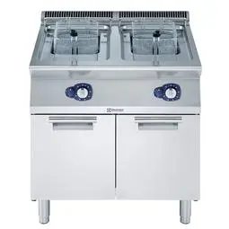 [371071] Electrolux 700XP Friteuse 2x 15 lt, gas 28 kW, externe branders