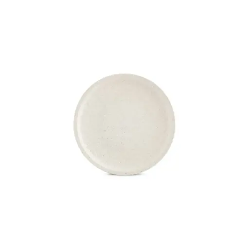 [614282] White Calca plat bord Ø 25 cm - beige