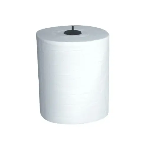 [HRW2L14023] Handdoekrol type en motion 140 m x 23,3cm - 2 lg - WIT - 6 pack 