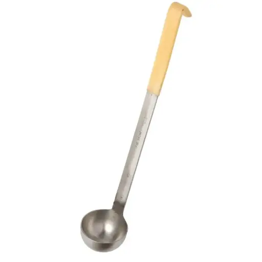 [CD146] Kleurcode opscheplepel/pollepel 9 cl- Ø 7 cm - beige - L 37,3 cm   