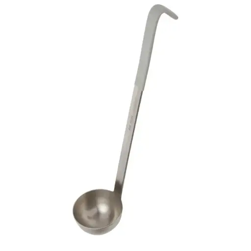 [CD147] Kleurcode opscheplepel/pollepel 12 cl- Ø 8 cm - grijs - L 40 cm   