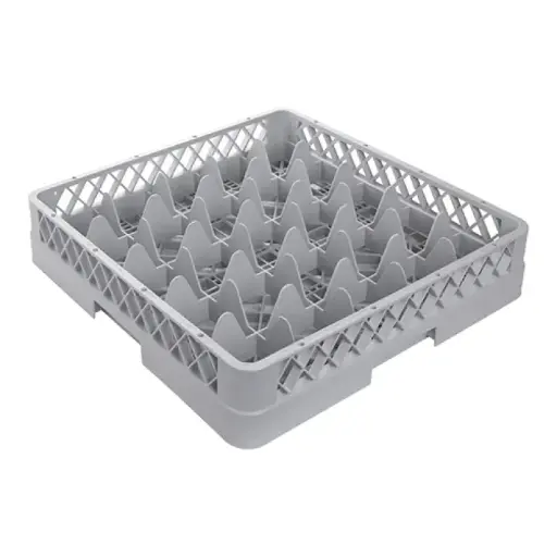 [CR2510] bekerglazenkorf Ø 9,0cm/H8cm - afm. 10(H)x50x50cm  